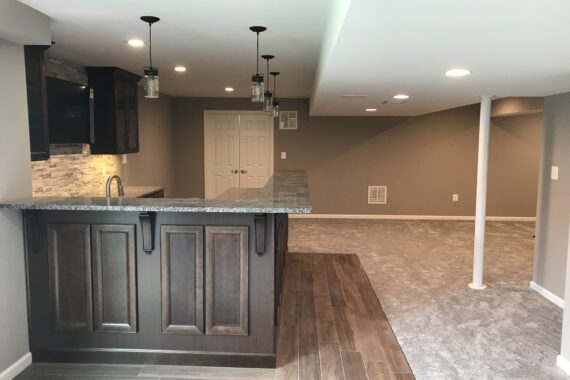 Basement Remodeling, Custom Wet-Bar